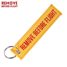 Remove Before Flight Keychain Key Holder Orange Chaveiro Embroidery Keychain Ring for Aviation Gifts Key Ring Jewelry Key Fob 2024 - buy cheap
