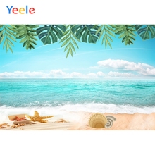Yeele Summer Seascape Wallpaper Shell Waves Sky Photography Backdrops Personalized Photographic Backgrounds For Photo Studio 2024 - buy cheap