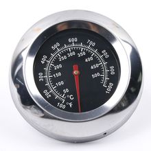 Outdoor Stainless Steel DIAL Display Kitchen Thermometer Roast Barbecue Smoker Grill Meat Thermometer Temp Gauge Dia 3" 2024 - buy cheap