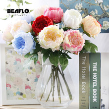 1 Branch Beautiful Rose Peony Artificial Silk Flowers flores home party spring wedding decoration mariage fake Flower 2024 - buy cheap