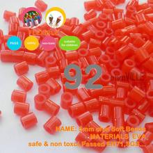 Hot Sale!!! 5mm Soft Flexible Ohm Beads (glitter Red Id:92) 90 Colors For Choose Hama Beads Activity + Free Shipping 2024 - buy cheap