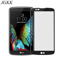 JGKK For LG K10 K7 2016 3D Full Cover Tempered Glass 3D HD Screen Protector For LG K7 K10 2016 Scratch Proof Protective Film 2024 - buy cheap