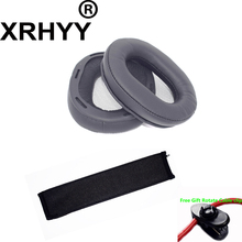 XRHYY Black Replacement Ear Pad Earpads Cushion Top Headband Set For Sony MDR-1R Headphones +Free Rotate Cable Clip 2024 - buy cheap