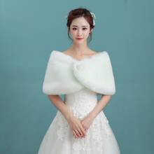 NZUK Hot Sale Cheap Fashion Wedding Jacket Bride Wraps Winter Wedding Dress Wraps Bolero Bridal Coat Accessories Wedding shawl 2024 - buy cheap
