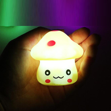LED Night Light Colorful Mushroom Soft Comfortable Lighting Flashing Toy Lamp for Baby Kids Christmas Gifts Christmas Light 2024 - buy cheap