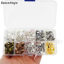 GraceAngie 200pcs/box 10 Styles Mixed Color Alloy Charms Glue On Bail Pendant For Necklace Jewelry Making DIY Accessory Gifts 2024 - buy cheap