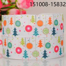 free shipping 50 yards 1 " 25 mm simple decoration merry christmas pattern print grosgrain tape ribbons 2024 - buy cheap