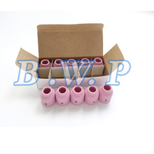 Pack of 10pcs Alumina Gas Lens Nozzles Pink Shield Cups Size 53N60 #6 Fit CK HW A-125 WP9 20 25 TIG Welder Torch 2024 - buy cheap