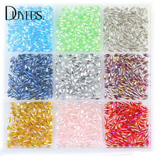 DUYEBS 100pcs 4*8mm cone Faceted Austrian Crystal Upscale Long Bicone Glass Loose Beads Jewelry Necklace Accessories making DIY 2024 - buy cheap