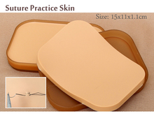Modelo de sutura cirúrgica de pele dupla de silicone, para prática de acupuntura e sutura de pele 2024 - compre barato