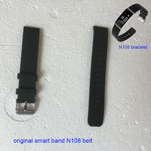 Correa de silicona original para smartband n108, correa de muñeca de banda inteligente, negra, desmontable, 2019 2024 - compra barato