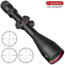 T-eagle sfir 6-24x50 âmbito de ajuste lateral caça riflescope mira óptica focagem lateral rifle vista sniper escopo 2024 - compre barato
