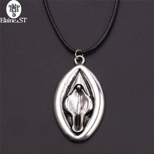 Creative New Woman Reproductive Organs Pendant Necklace 2.5*3.9cm Plated Ancient  Woman Yin Pendant Necklace Jewelry 2024 - buy cheap