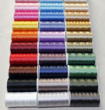 Free shipping 45 colors polyester filament embroidery thread 40wt as machine embroidery thread or cross stitch thread 2024 - buy cheap