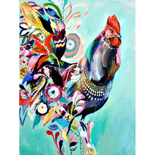 5D DIY Diamond Painting Embroidery  Abstract Splashing Ink Rooster Needlework Full Diamond Mosaic Cross Stitch Home Decor 2024 - buy cheap