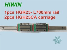 1pcs HIWIN linear guide HGR25 -L700mm with 2pcs linear carriage HGH25CA CNC parts 2024 - buy cheap