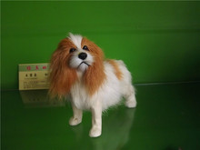 Imitação de cachorro pequeno, modelo de cachorro de 15x13x5cm, polietileno & furs, adereços de decoração caseira, presente modelo d589 2024 - compre barato