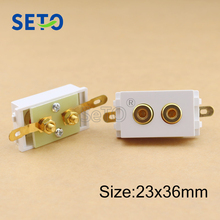 SeTo 128 Type Audio Speaker Module Sound Connector Plug Keystone For Wall Plate Socket 2024 - buy cheap