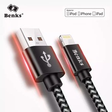 Benks MFi 2.4A Fast Charger Cable 8 Pin For iPhone X XR XS 10 8 7 6s IOS 9 10 Lightning Short Long Charging Cables 0.25/1.2/1.8M 2024 - buy cheap