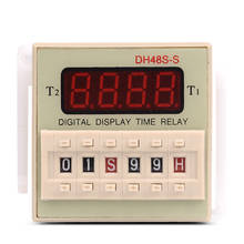 DH48S-S Repeat ON & OFF Cycle Timer Delay SPDT Control Digital Time Relay 8Pins with Socket Base DH48S AC 220V 110V DC 24V 12V 2024 - buy cheap