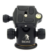 BEIKE-rótula de bola de trípode de BK-03 de aluminio, placa de liberación rápida Pro, trípode de cámara, carga máxima a 8kg 2024 - compra barato