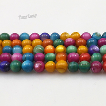 Mixed Color 8mm Dyed Shell Loose Beads For Craft DIY 5 Strands Wholesale 2024 - buy cheap
