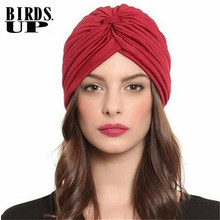 Women's Turban Hats India Cap Headwrap Warm Ear Caps Sleep Hat Beanies Head Scarf Bandana Turbante Chapeaux Sombreros Accessory 2024 - buy cheap