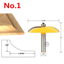 5 modelos 12,7mm shank-1PCS ¡envío gratis carburo CNC sólido final Molino de enrutador de carpintería poco Fresa de madera puerta cuchilla para marcos 2024 - compra barato