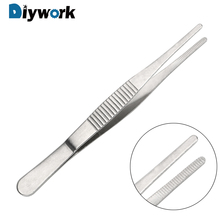 DIYWORK Stainless Steel Long Barbecue  Food Tong Toothed Tweezer Straight  Tweezer Home Medical Garden Kitchen BBQ Tool 2024 - buy cheap