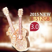 Hot Selling Jewelry Gift Mini Usb Flash Drive 128GB Guitar 3.0 Cle Usb Creativo Pendrive 1TB 2TB Pen Drive 8GB 16GB 32GB 64GB 2024 - buy cheap