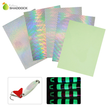 Cinta adhesiva holográfica de colores variados, 5 uds., para la fabricación de señuelos, cebos duros de Metal, calcomanía decorativa 2024 - compra barato