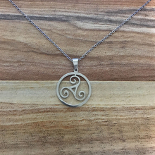 HOBBORN New Silver Color Stainless Steel Teen Wolf Pendant Necklace Triskele Triskelion Allison Argent Choker Necklaces Jewelry 2024 - buy cheap