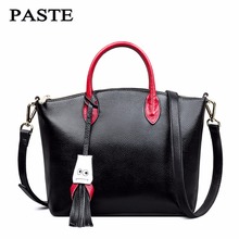 Women Casual Tote Genuine Leather Handbag Bag Fashion Vintage Large Shopping Bag Designer Crossbody Bags Big Shoulder Bag Female 2024 - buy cheap
