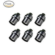 E26 E27 pacote 6 Soquetes de Luz Edison Lâmpada Retro Suporte para Projetos DIY Resistente Ao Calor Não Há Perigo de Incêndio E26 E27 médio