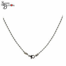 10pcs/lots 45 to 80cm silver ball Chain necklace 316L stainless steel section ball chain necklace for Women girls SJPN034 2024 - buy cheap