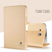 Чехол для Samsung Galaxy Tab A A6 7,0 дюйма 10. 5 T285 SM-T280 T280, мягкий силиконовый + пу кожаный чехол-подставка, чехол для планшета, обложка 2024 - купить недорого