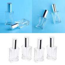 4Pcs 50mL Large Clear Thicken Glass Empty Replacement Spray Bottles Refillable for Cologne/Perfume/Splash with Silver Caps 2024 - buy cheap