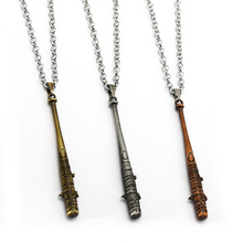 Game Jewelry The Walking Dead LUCILLE Statement Necklace Choker Negan's Baseball Bat Colar Chaveiro Accessory 2024 - buy cheap