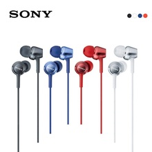 SONY-auriculares MDR-EX250AP 100% originales, cascos con cable de 3,5mm, para música, teléfono inteligente, manos libres con micrófono 2024 - compra barato