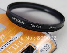Filtro de lente cor cinza gradual de 55mm 2024 - compre barato