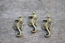 15pcs--sea horse charms,Antique bronze sea horse charms/pendants,Hippocampus pendant 29x12mm 2024 - buy cheap