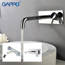 GAPPO basin faucet griferia wall mounted bathroom sink mixer brass tap chrome basin faucet waterfall taps mixers 2024 - buy cheap