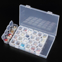 28 Slots Diamond Embroidery Box Tools Diamond Painting Accessory Case Clear plastic Beads Display Storage Boxes Cross Stitch 2024 - buy cheap