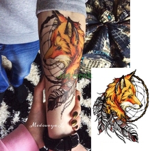 Waterproof Temporary Tattoo Sticker large size fox tatto stickers flash tatoo fake tattoos for women girl 2024 - buy cheap