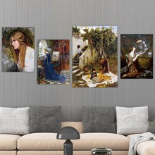 Nordic Style Wall Art HD Prints William Waterhouse Painting Home Decoration Canvas Picture Watercolor Poster Modular For Bedroom 2024 - compre barato