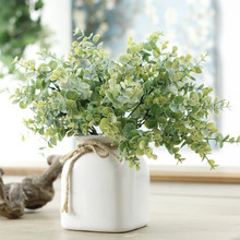 Artificial Plant Eucalyptus Real Touch Money Leaf Simulation Green Plant Home Wedding Garden Decoration Fake Flower 2024 - buy cheap