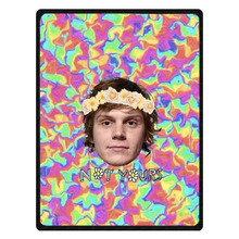 Super Soft EVAN PETERS Flannel Blanket For Sofa Bed Personalized Portable Children Travel Blankets Bed Sheet 2024 - buy cheap