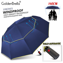 High Quality 120cm Fully-automatic Umbrella Men Rain Woman Double Layer 3 Folding Business Gift Umbrella Windproof Sun Umbrellas 2024 - buy cheap