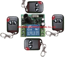 Sistema de controle remoto sem fio de 1 canais dc12v, para acesso/sistema de porta 315/433.92mhz, frete grátis