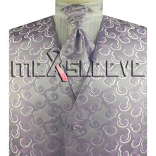Новое поступление Бесплатная доставка мужской костюм Цветочный жилет (жилет + ascot галстук + + платок запонки) 2024 - купить недорого